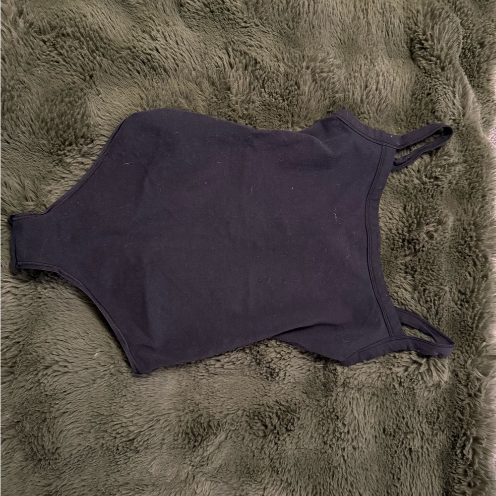 Skims Black cotton jersey Bodysuit